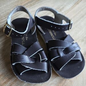 Elegant Dark Brown Kids Sandals